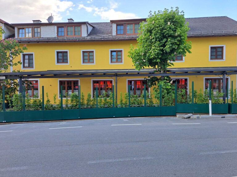 Gastgartenüberdachung Hotel Gasthaus König OÖ