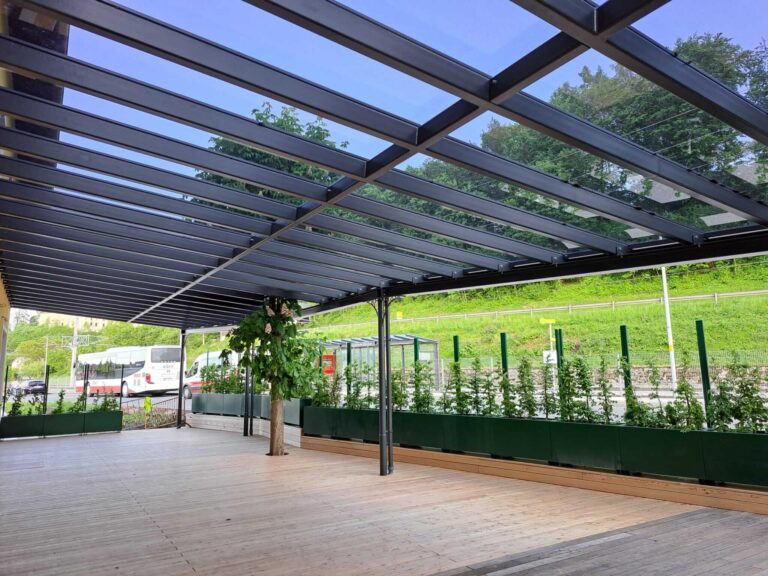 Gastgartenüberdachung Hotel Gasthaus König OÖ