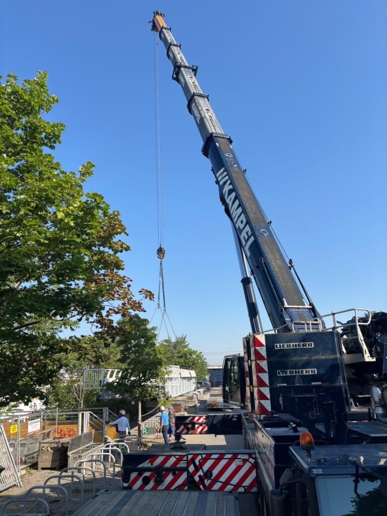 Sanierung Brücke II Donauinsel-Schulschiff